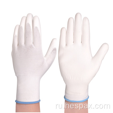 Hespax ESD Glove Glove PU White Work Gloves